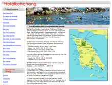 Tablet Screenshot of hotelkohchang.com